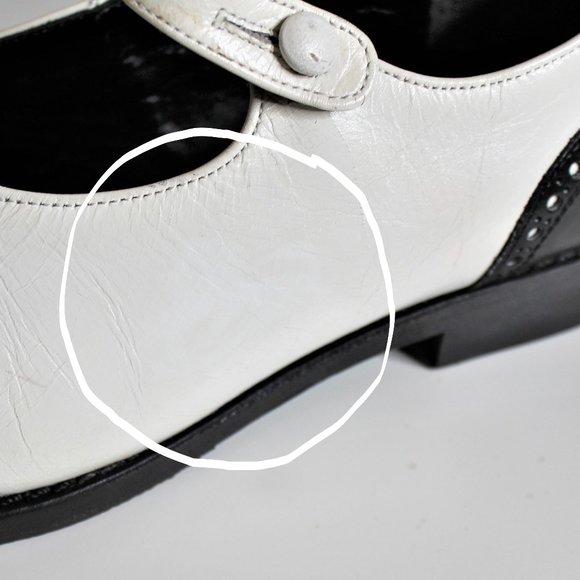 SOLD*************Comme Des Garcons Shoes Black White Mary Janes - Picture 15 of 16